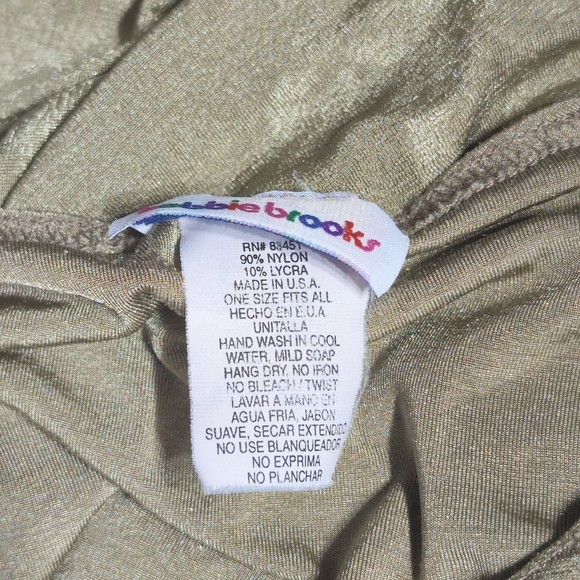 Bobbie Brooks Gold Sheer Floral Stretch Tee Shirt - Picture 5 of 5